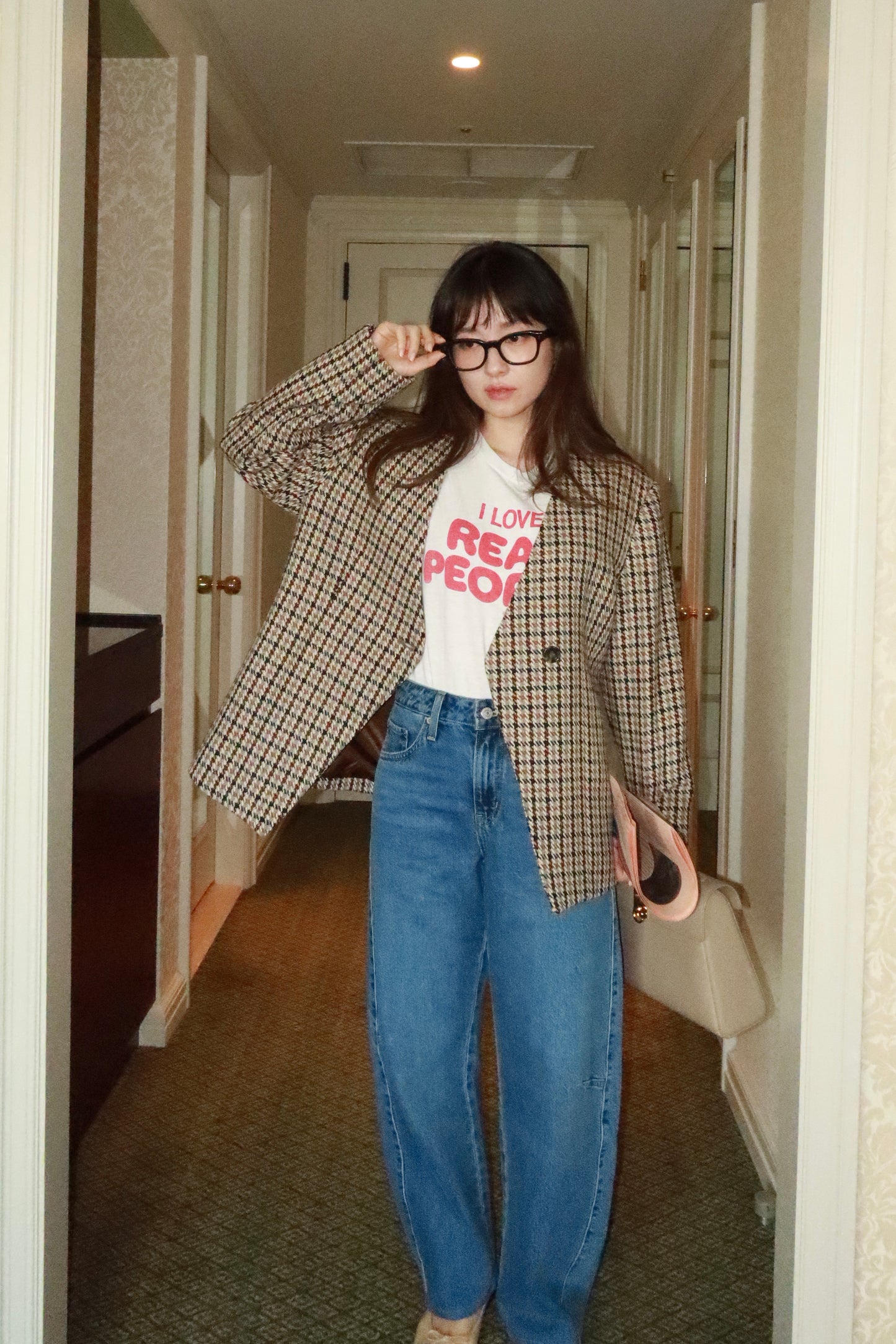 ICON JACKET〈brown check〉