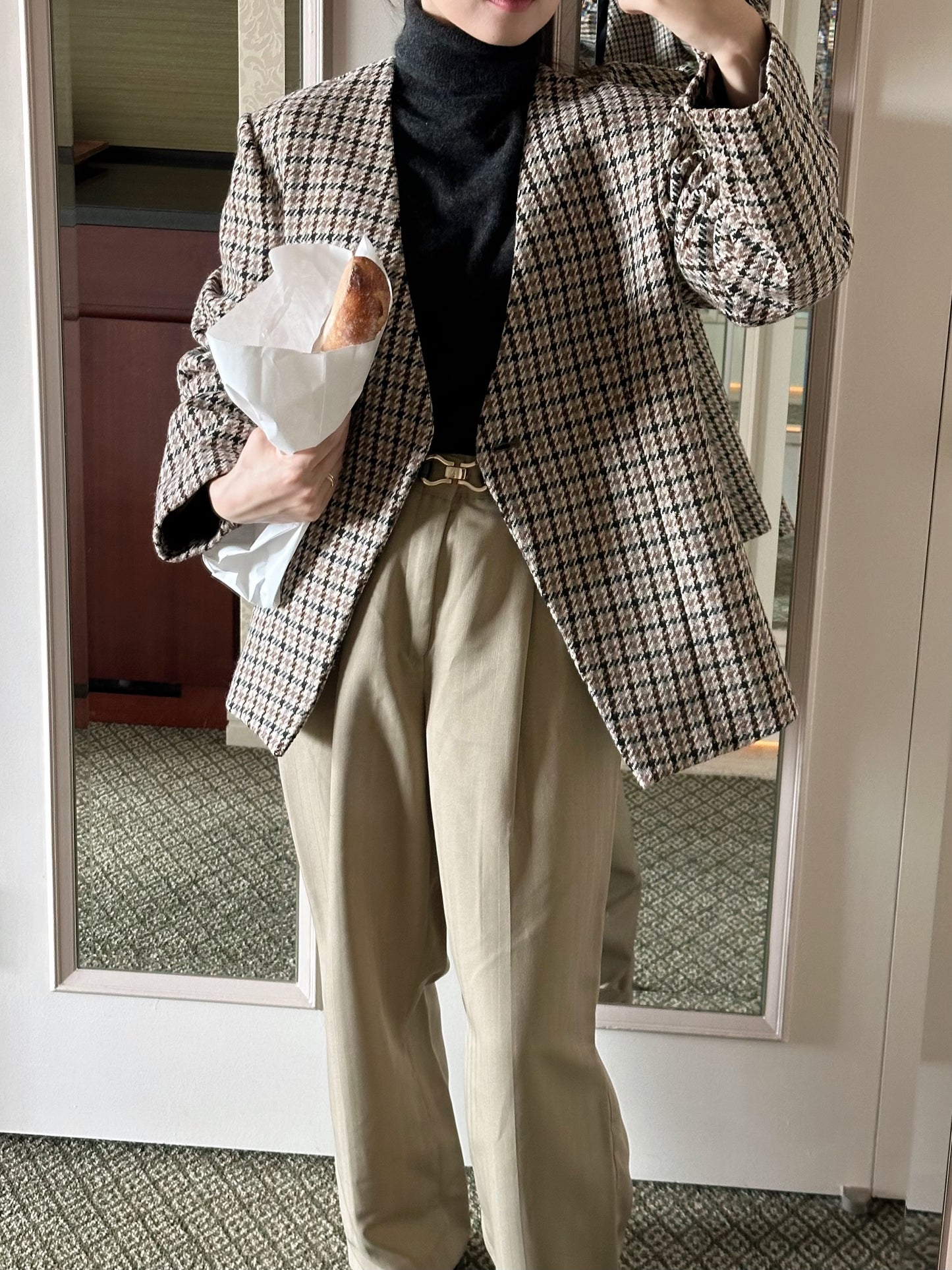 ICON JACKET〈brown check〉