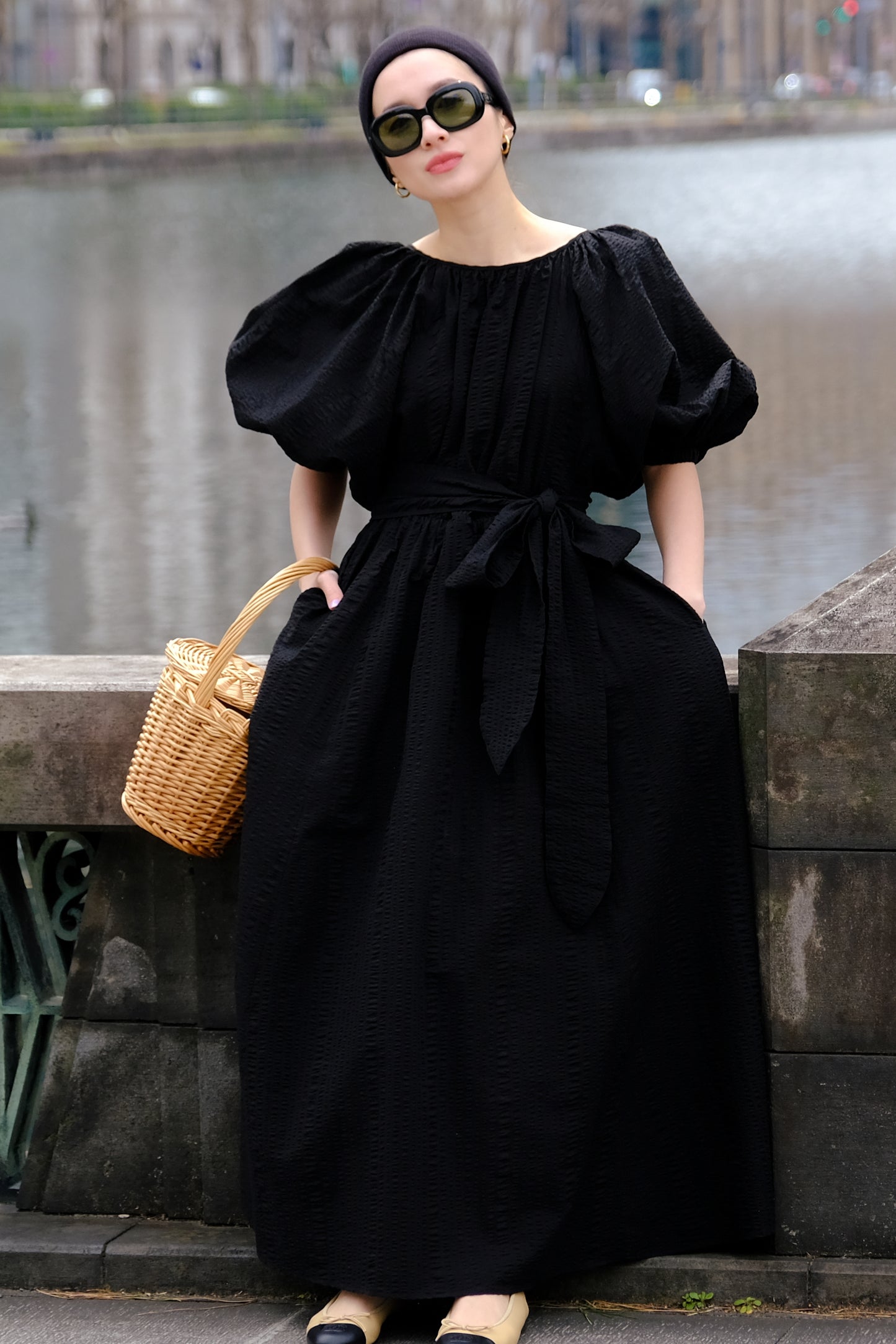 残りわずか【再入荷】Suzuran Dress 01 Black