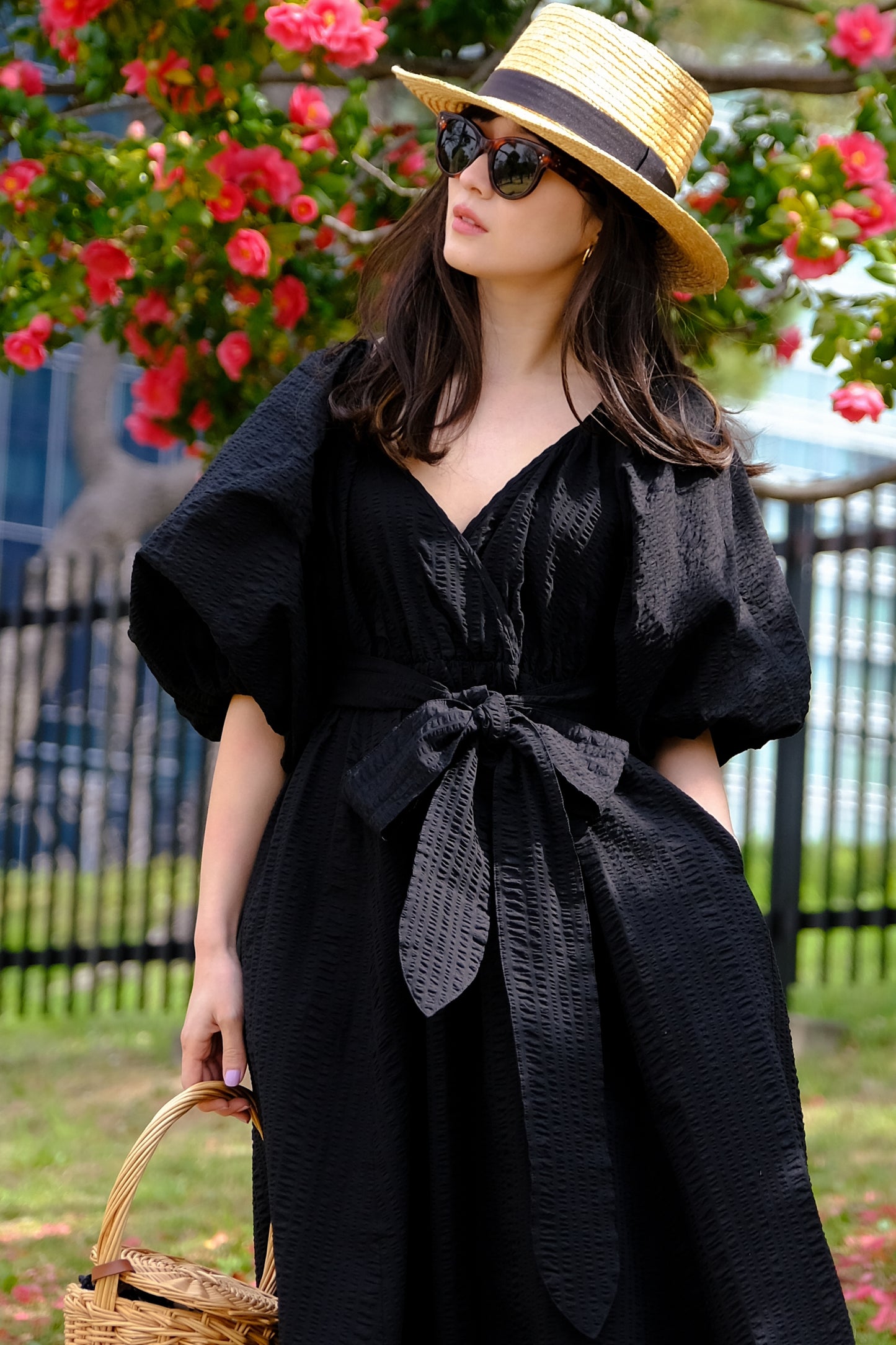 残りわずか【再入荷】Suzuran Dress 01 Black