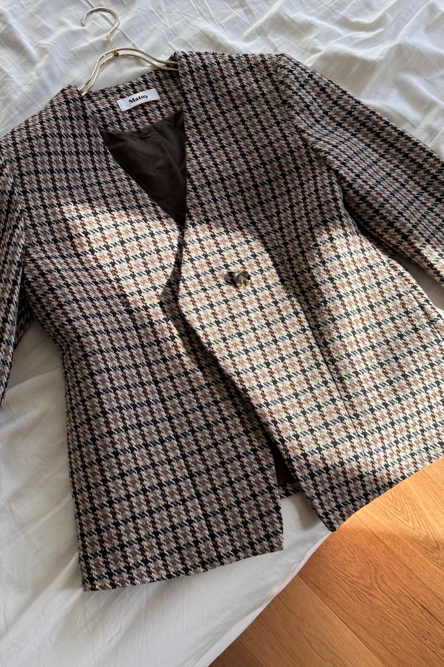 ICON JACKET〈brown check〉
