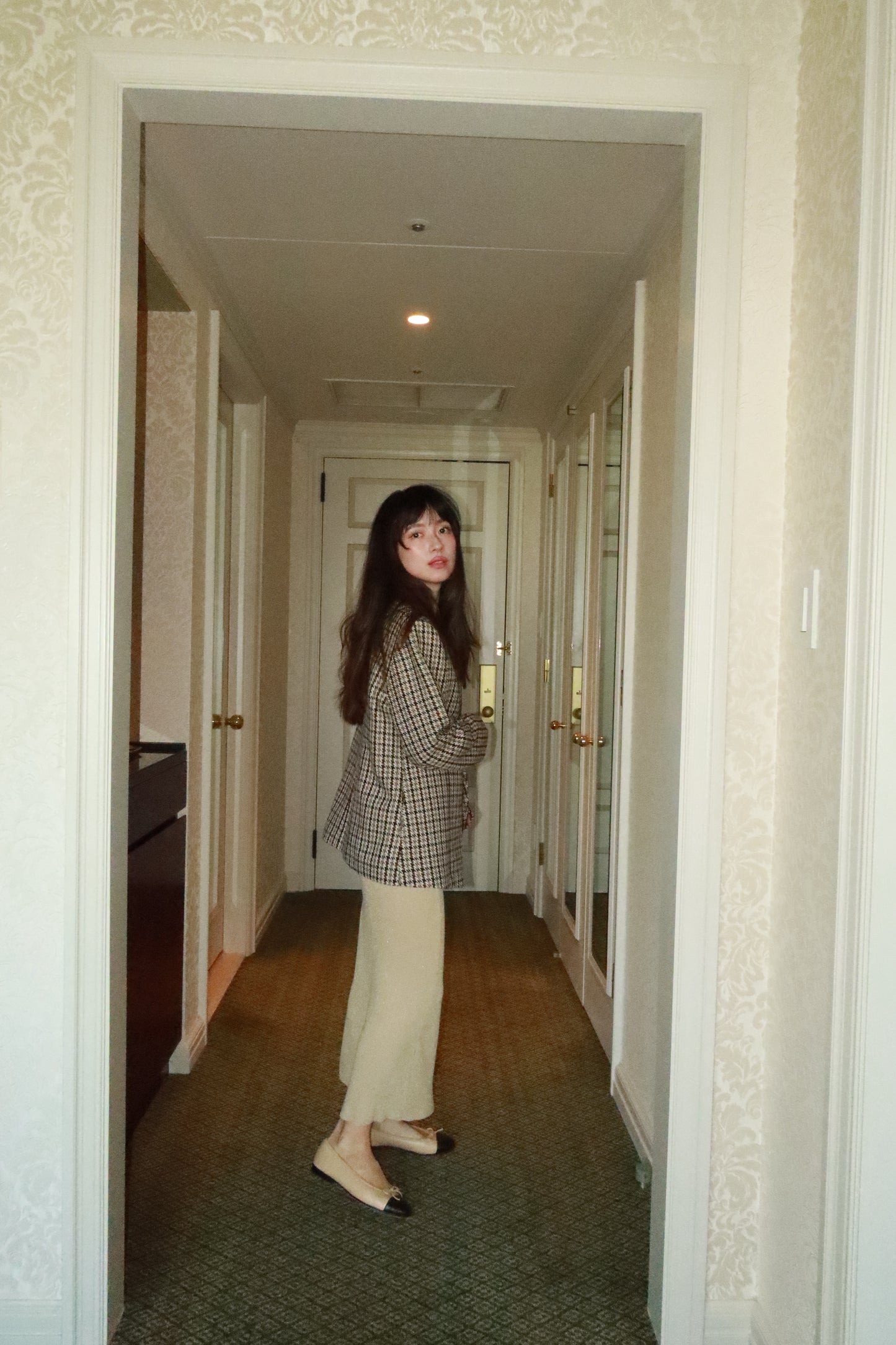 ICON JACKET〈brown check〉