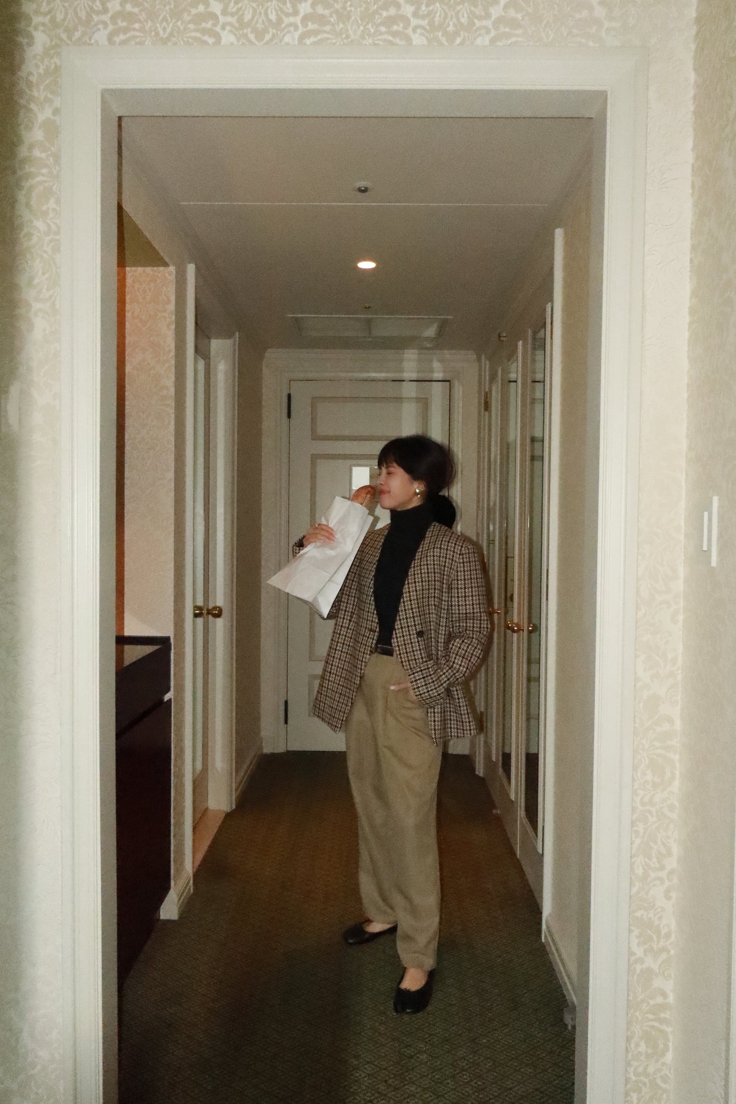 ICON JACKET〈brown check〉