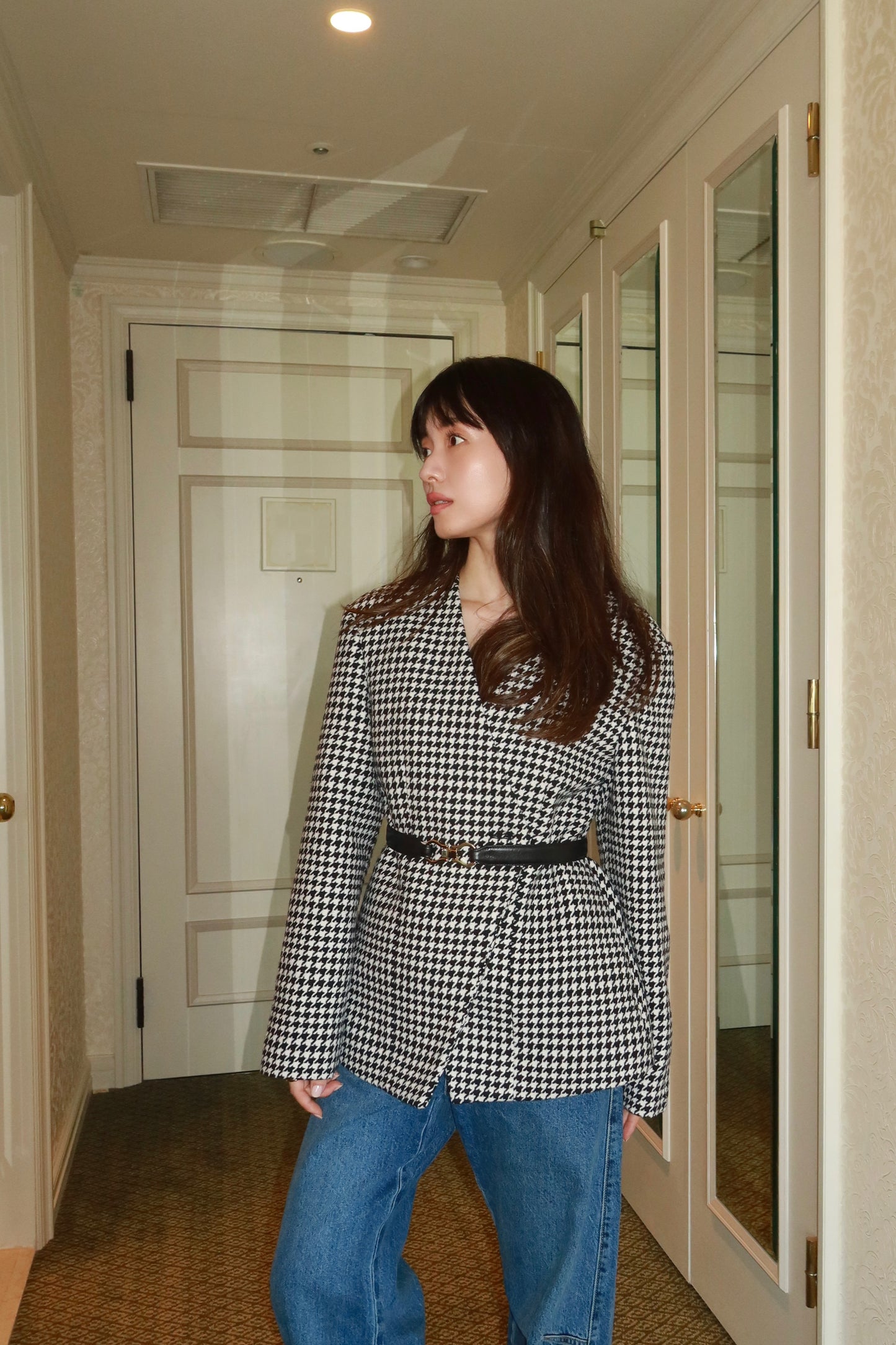 ICON JACKET〈black chidori〉