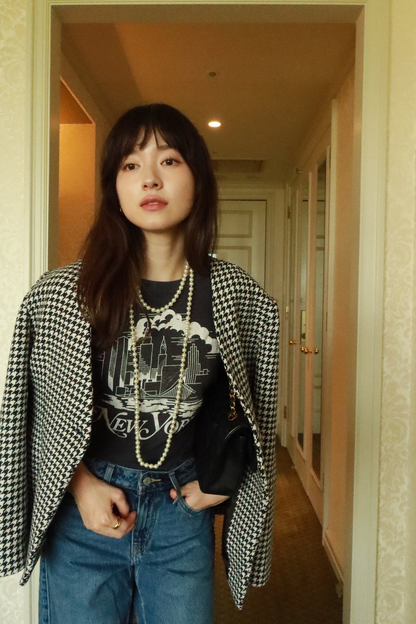 ICON JACKET〈black chidori〉