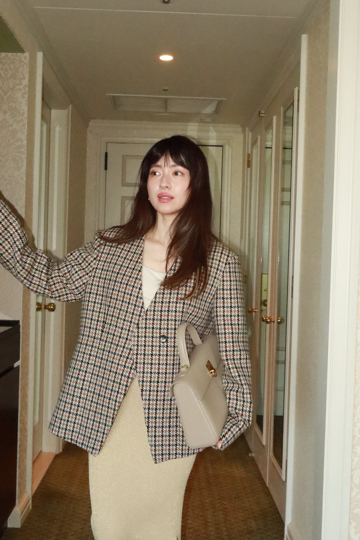 ICON JACKET〈brown check〉