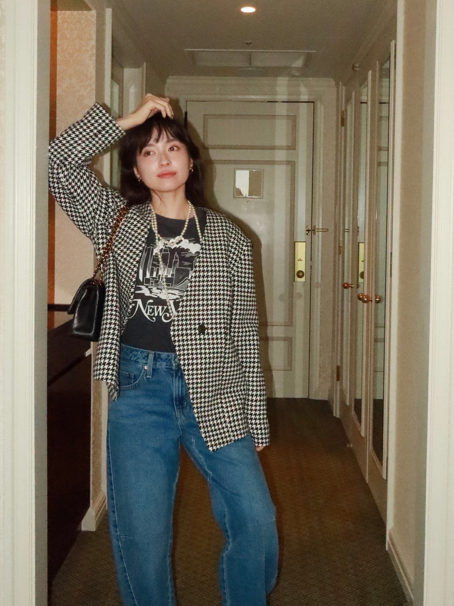 ICON JACKET〈black chidori〉