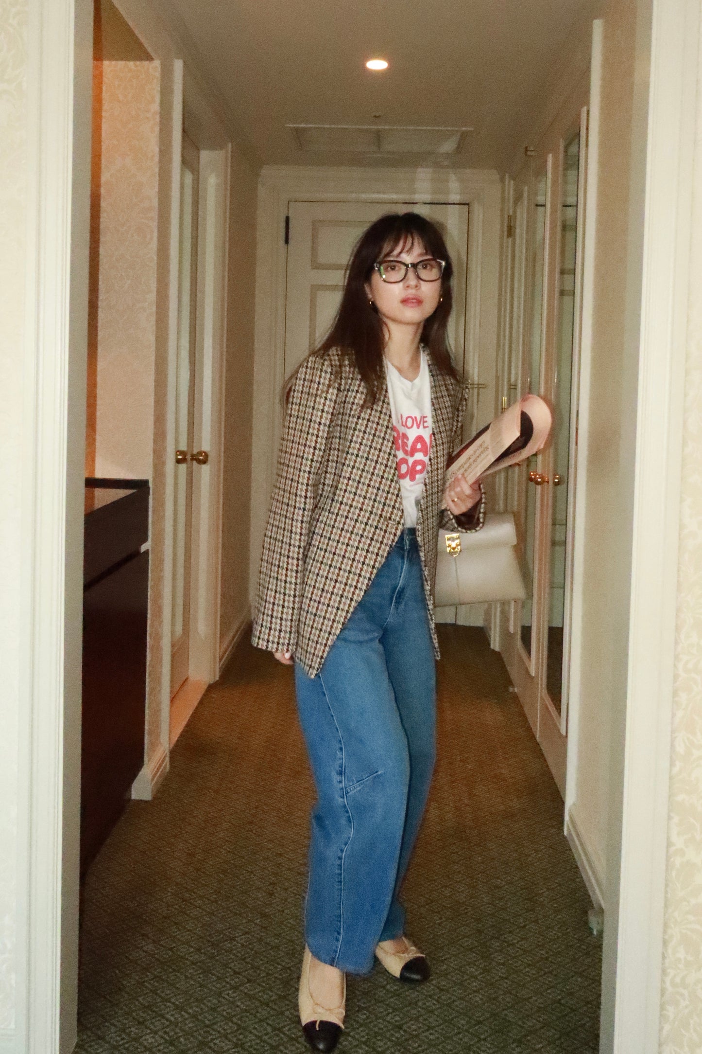 ICON JACKET〈brown check〉
