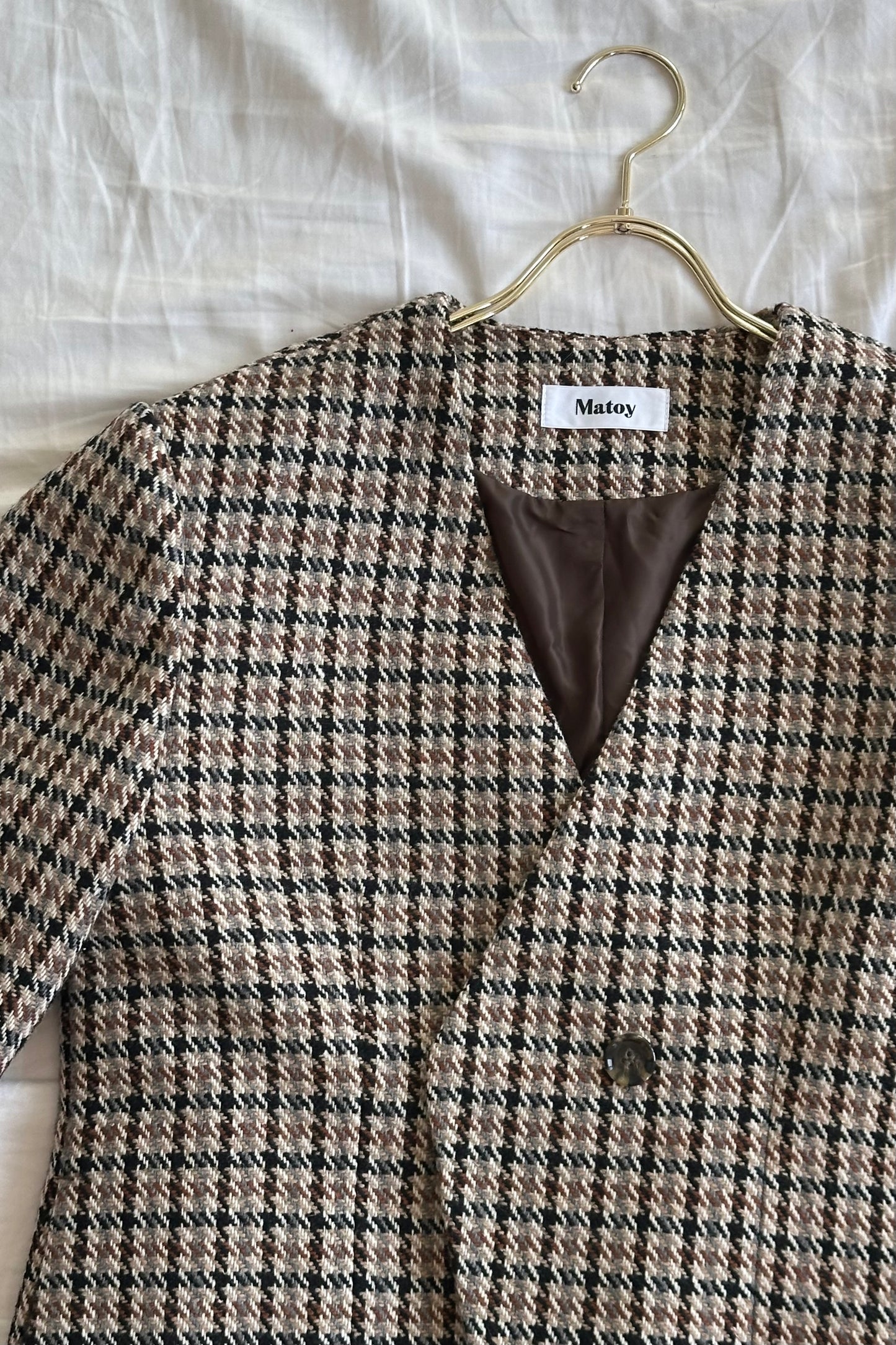 ICON JACKET〈brown check〉