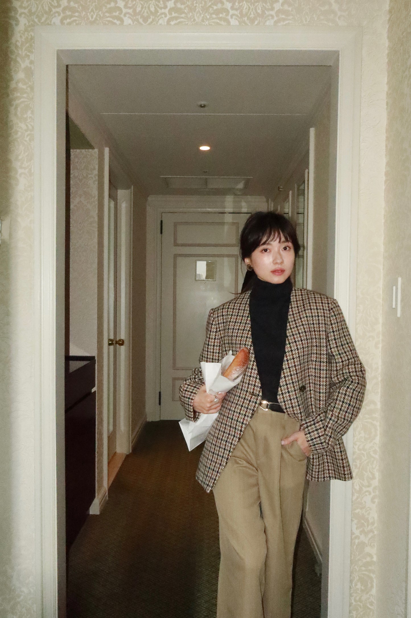 ICON JACKET〈brown check〉