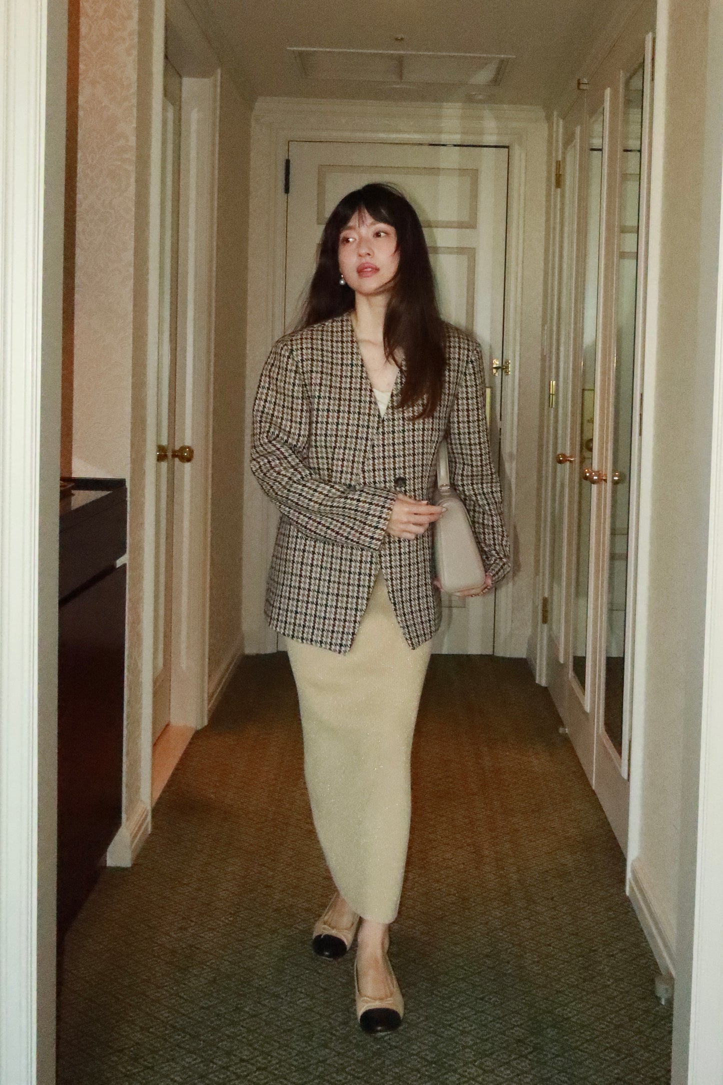 ICON JACKET〈brown check〉