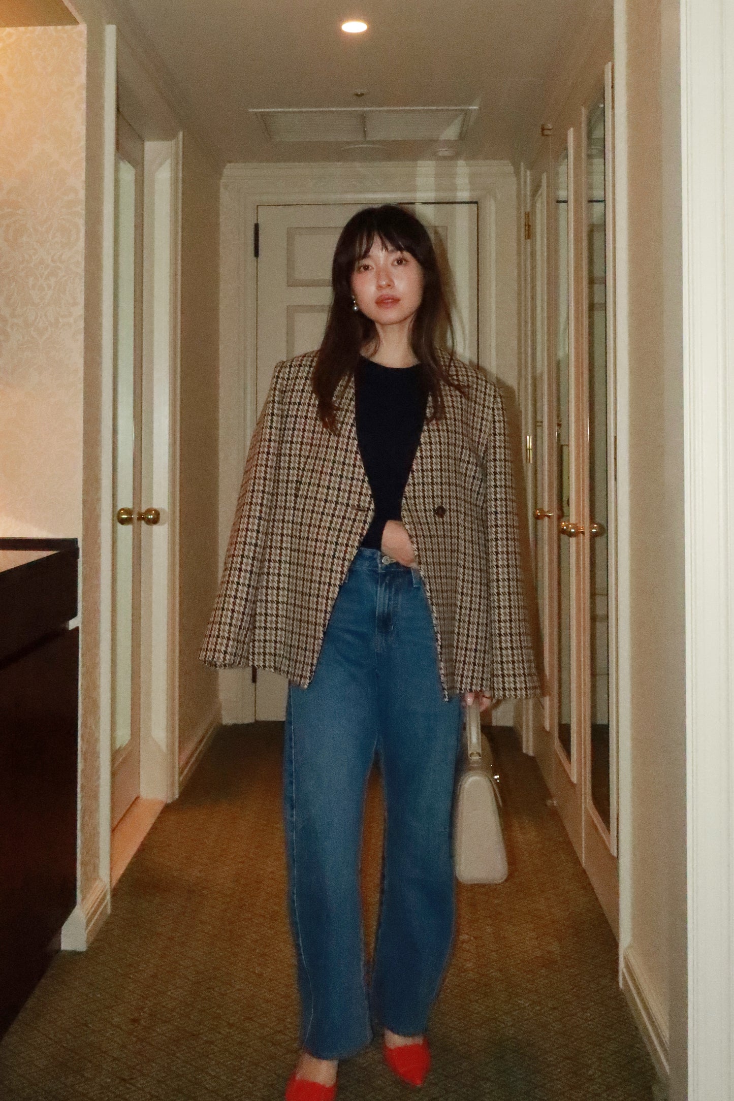 ICON JACKET〈brown check〉