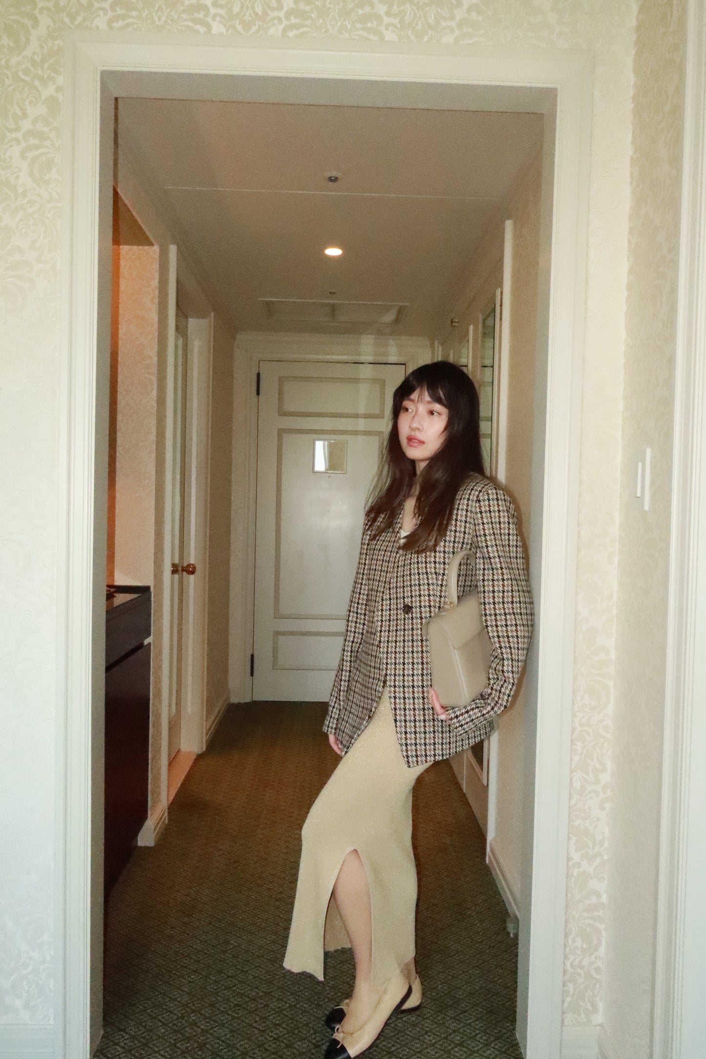 ICON JACKET〈brown check〉