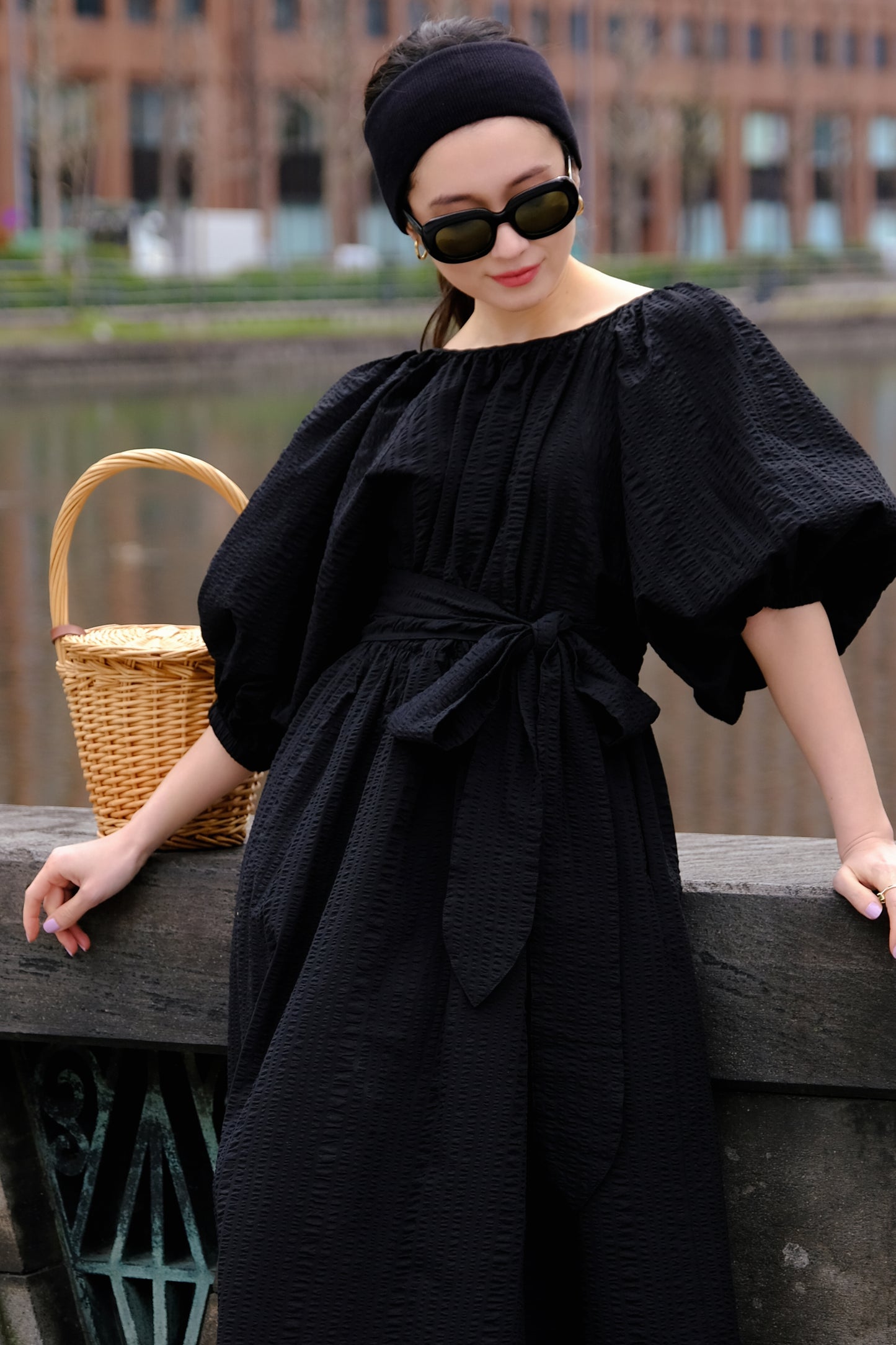 【再入荷 予約販売】Suzuran Dress 01 Black (送料無料）
