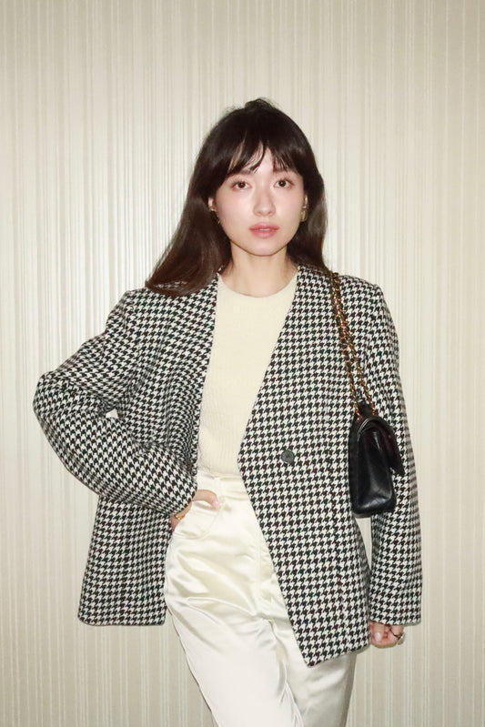 ICON JACKET〈black chidori〉